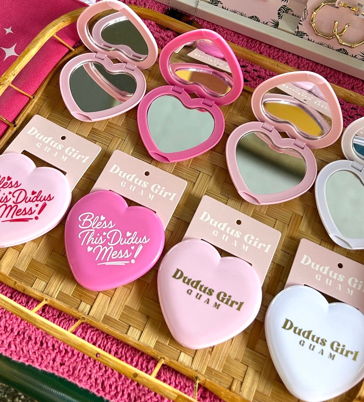 Golden Compact Mirror
