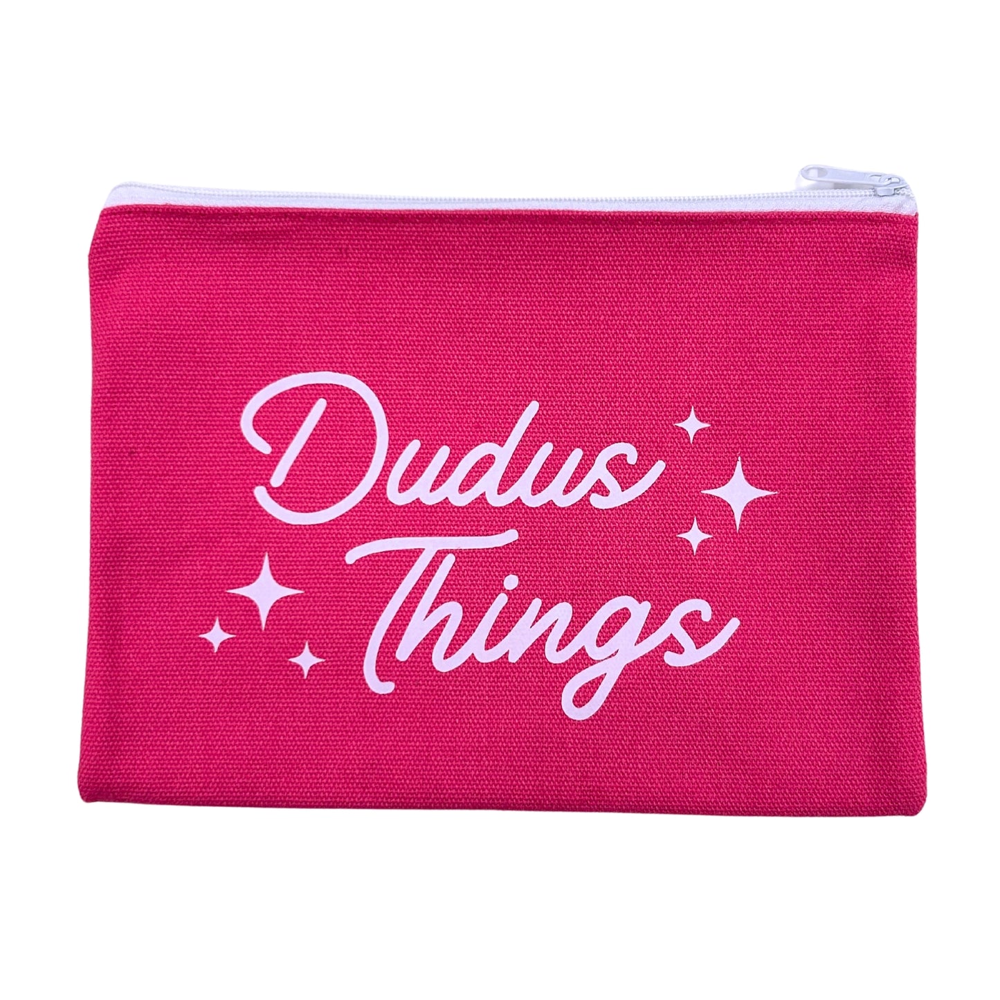 Dudus Things Canvas Pouch HOT PINK