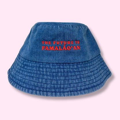 The Future is Famalåo’an Denim Bucket Hat