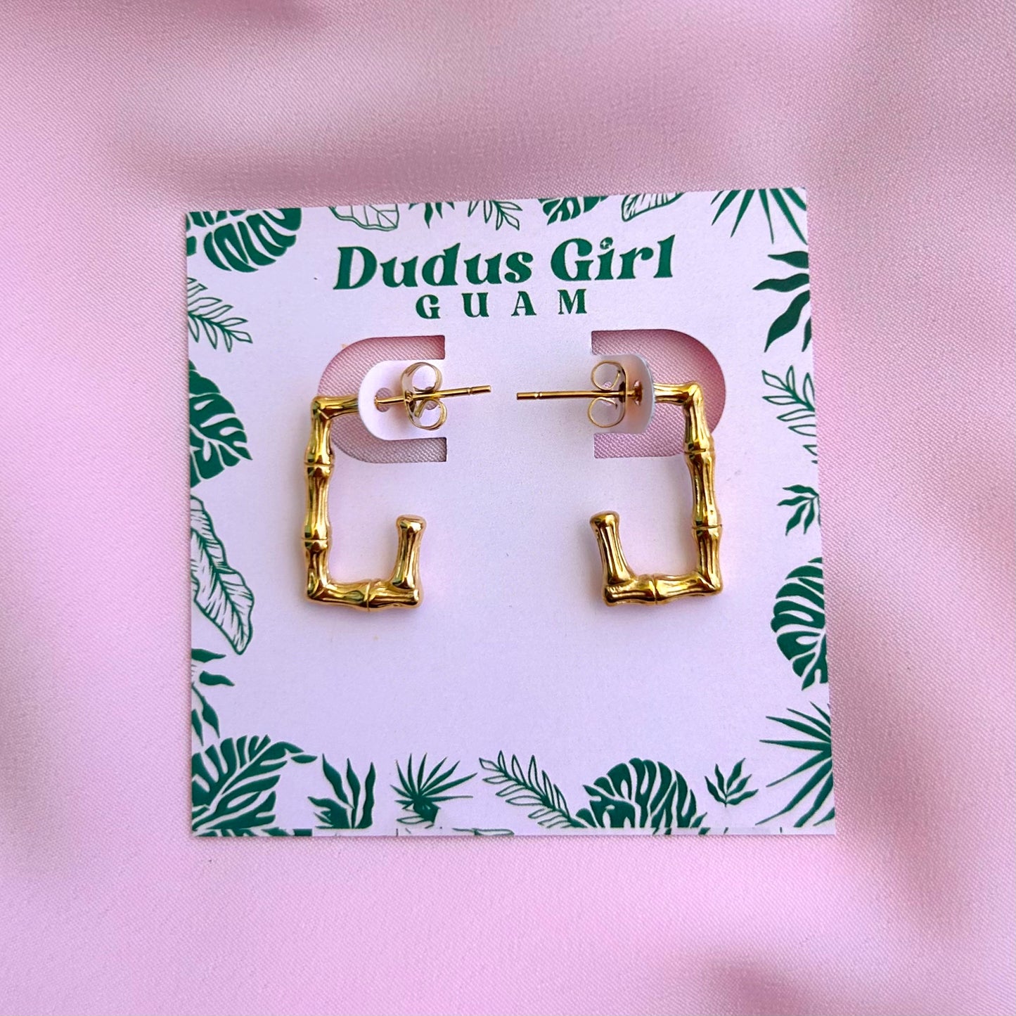 Neni Rectangle Bamboo Earrings