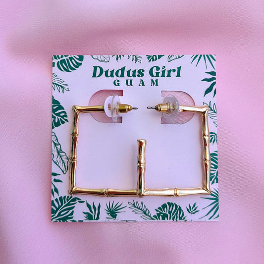 Square Bamboo Earrings