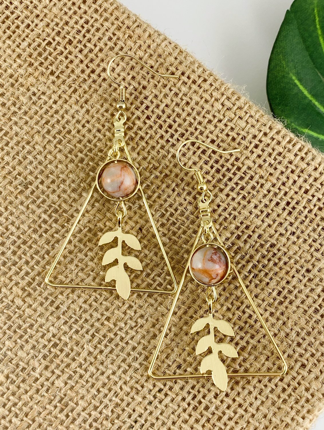 Hanging Leaf Earrings